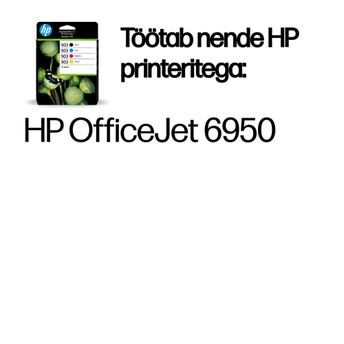 HP 903 CMYK Original Ink Cart 4-Pack