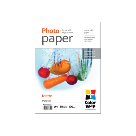 ColorWay Matte Photo Paper PM190050A4