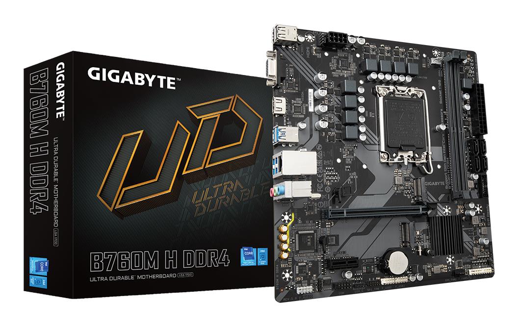 GIGABYTE Intel B760 Express B760MHDDR4