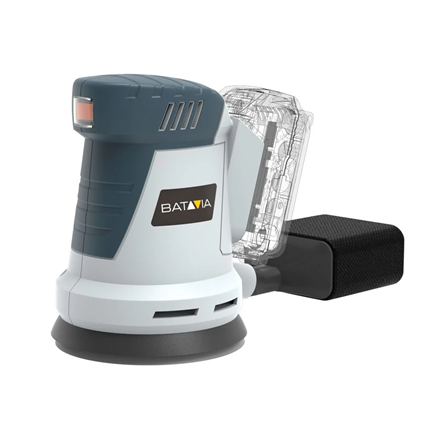 Batavia B.V. 18V Cordless Orbital Sander 125mm; Compact and balanced design for precise sanding