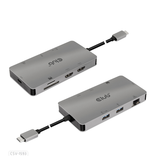 CLUB 3D USB 3.2 GEN1 TYPE-C 8 IN 1 HUB — pilt 2