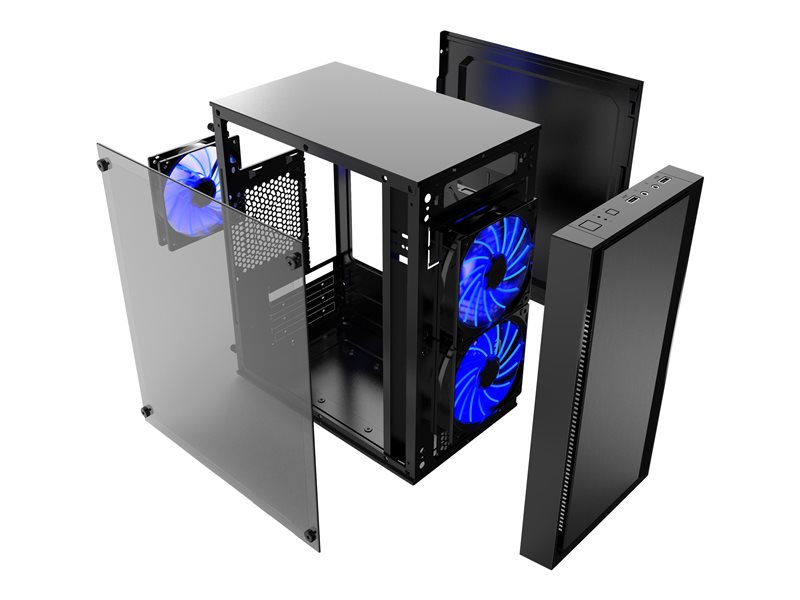 GEMBIRD CCC-FORNAX-960B PC case 3 fans — pilt 2