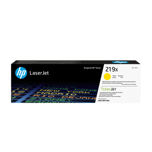 HP 219X HY Yellow Org LJ Toner Cartridge