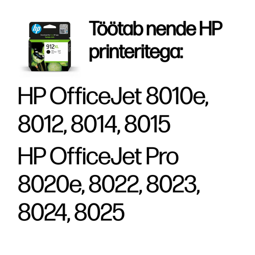 HP 912XL High Yield Black Original Ink — pilt 2