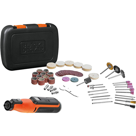BLACK & DECKER 8V Cordless Rotary Tool With Kit Box BCRT8IK-XJ