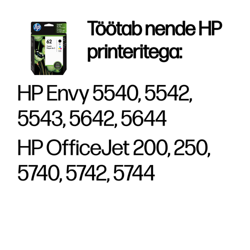 HP 62 Ink Cartridge Combo 2-Pack — pilt 2
