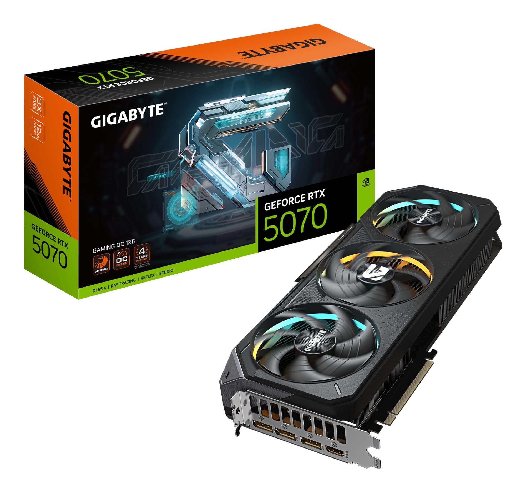 Gigabyte Gigabyte GeForce RTX 5070 GAMING OC 12G GV-N5070GAMING OC-12GD
