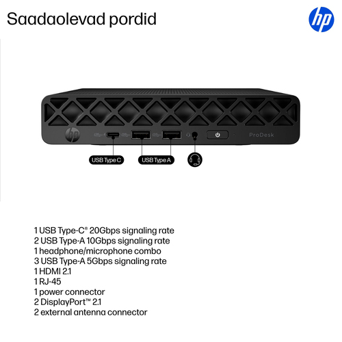 HP PD 4 Mini G1i U7 265T16/512 (ML) — pilt 4
