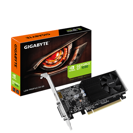 Gigabyte GIG GV-N1030D4-2GL Gigabyte GeForce GT 1030, 2GB,  DDR4 64bit GV-N1030D4-2GL 1.0