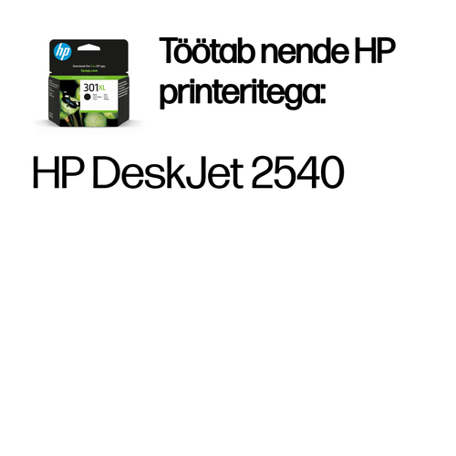 HP 301XL ink black DeskJet 1050 2050 — pilt 2