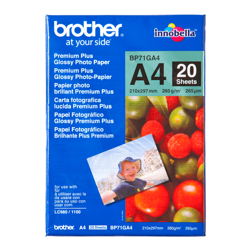 BROTHER BP71GA4 photo paper A4 20BL
