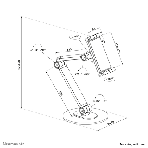 NEOMOUNTS Universal tablet stand — pilt 13