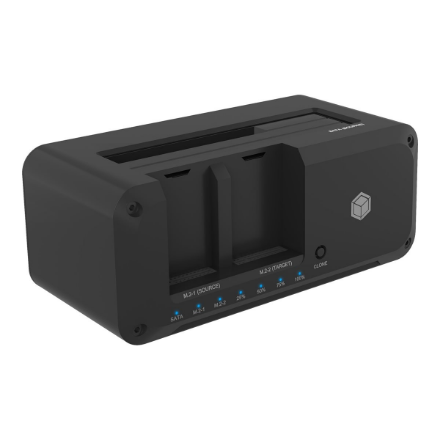 Raidsonic Cloning Station for SATA & M.2 HDDs/SSDs | IB-2924MSCL-C31