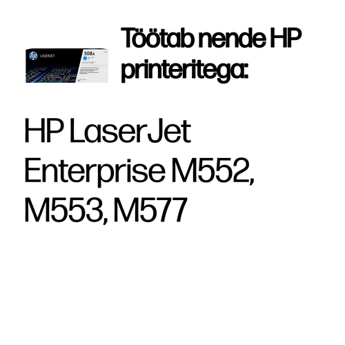 HP 508A Tonercartridge cyan — pilt 2