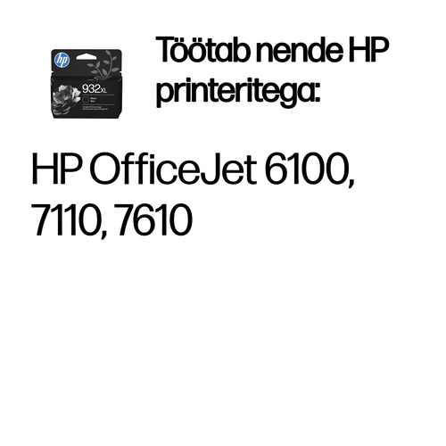 HP 932XL ink black Officejet 6700 — pilt 2