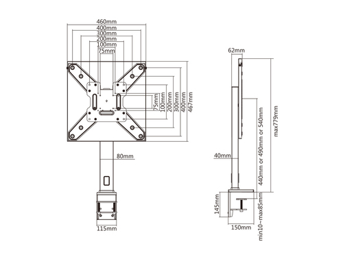 MB Deskmount XL White — pilt 9