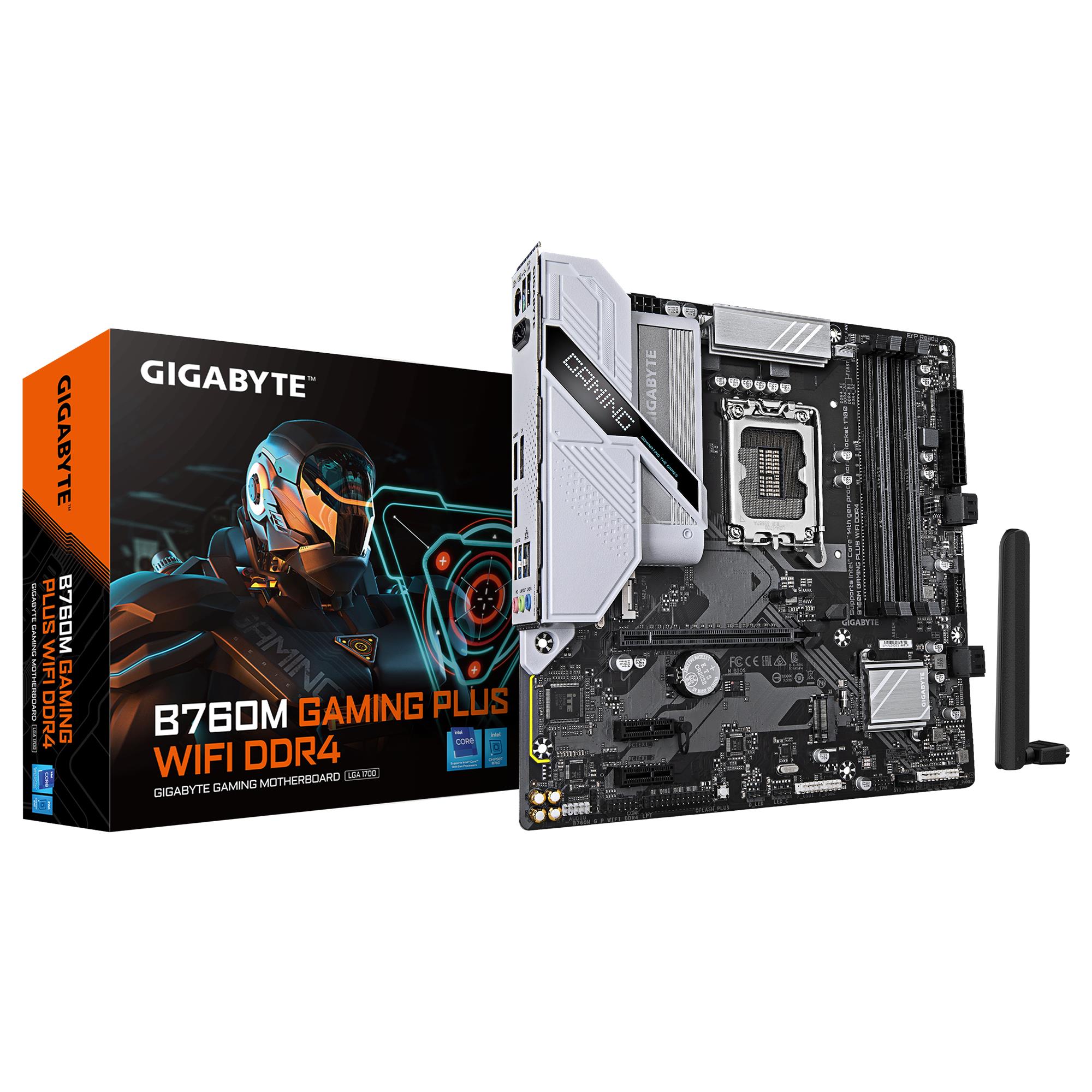 GIGABYTE Intel B760 B760M GAMING PLUS WIFI DDR4 (REV. 1.1)