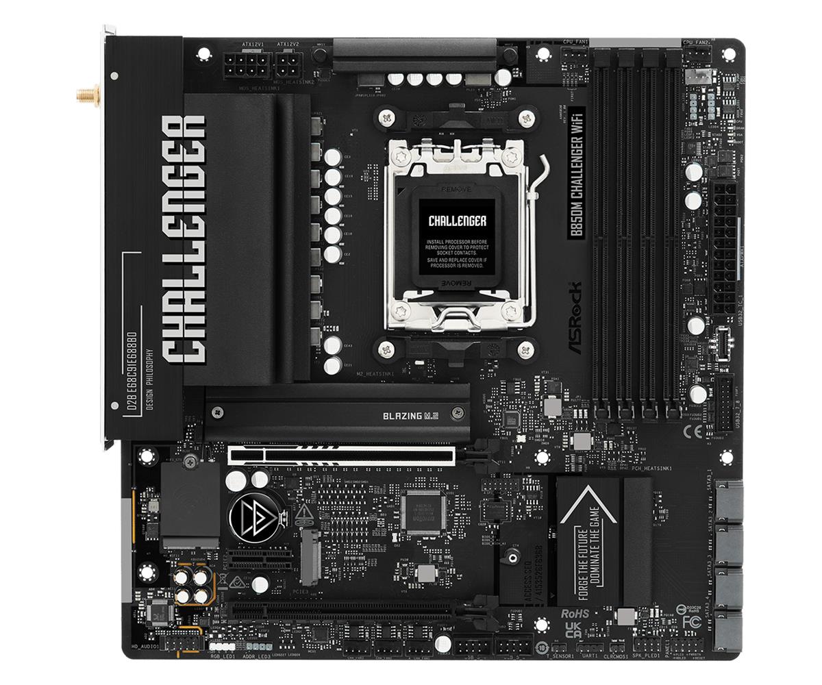 MB AMD B850 SAM5 MATX/B850M CHALLENGER ASROCK — pilt 2