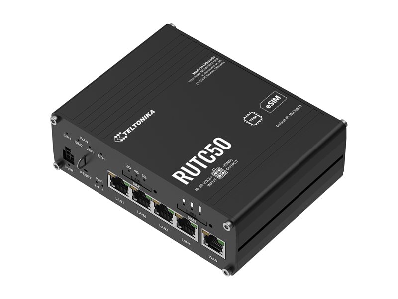 TELTONIKA NETWORKS RUTC50 V2 eSIM Router — pilt 6