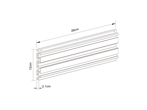 MB Pro Series - Single Screen Rail 28cm — pilt 2