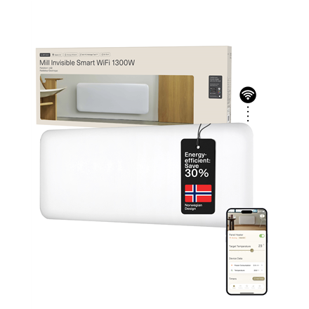 Mill Mill Invisible Smart WiFi Heater PA1300WIFI4