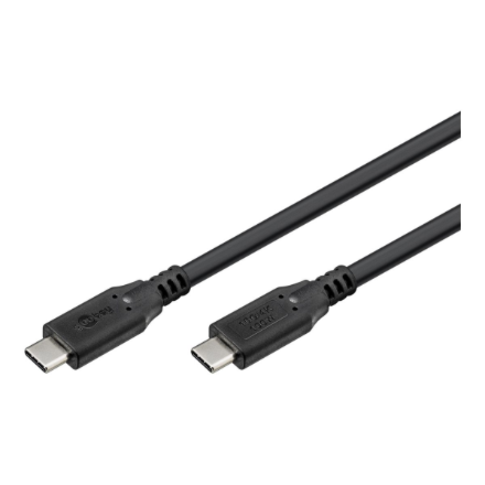 Goobay | USB-C Cable, USB 3.2, 100 W, 10 Gbit/s, Power Delivery, 1 m, Black