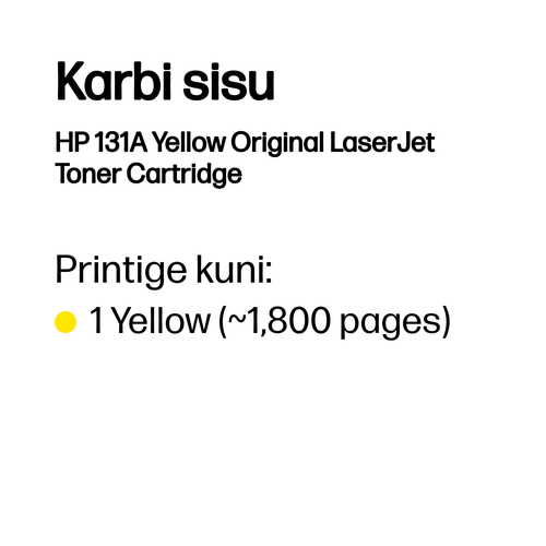 HP Toner 131A Yellow — pilt 3