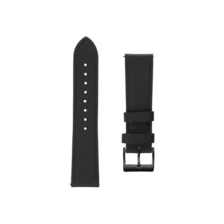 Fixed Leather Strap with Quick Release 22mm for Smartwatch FIXLST-22MM-BK