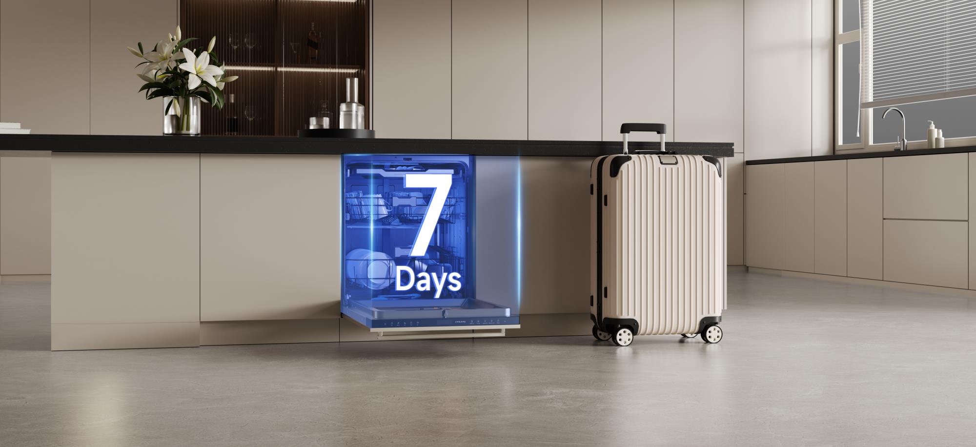 DISHWASHER BUILT-IN DZ40 PRO/DN15-DQ86Z4P01EUA DREAME — pilt 6