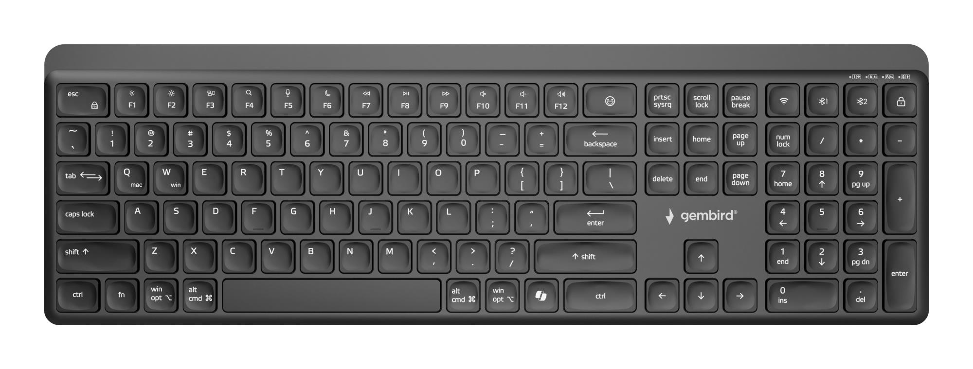GEMBIRD Dual-mode pro-business slim keyb