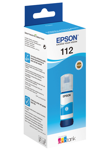 EPSON 112 EcoTank Pigment Cyan ink bottl — pilt 2