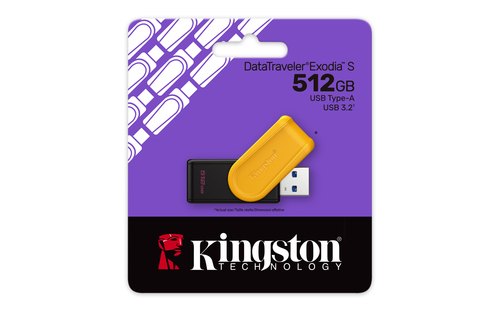 KINGSTON 512GB Portable USB Yellow — pilt 3