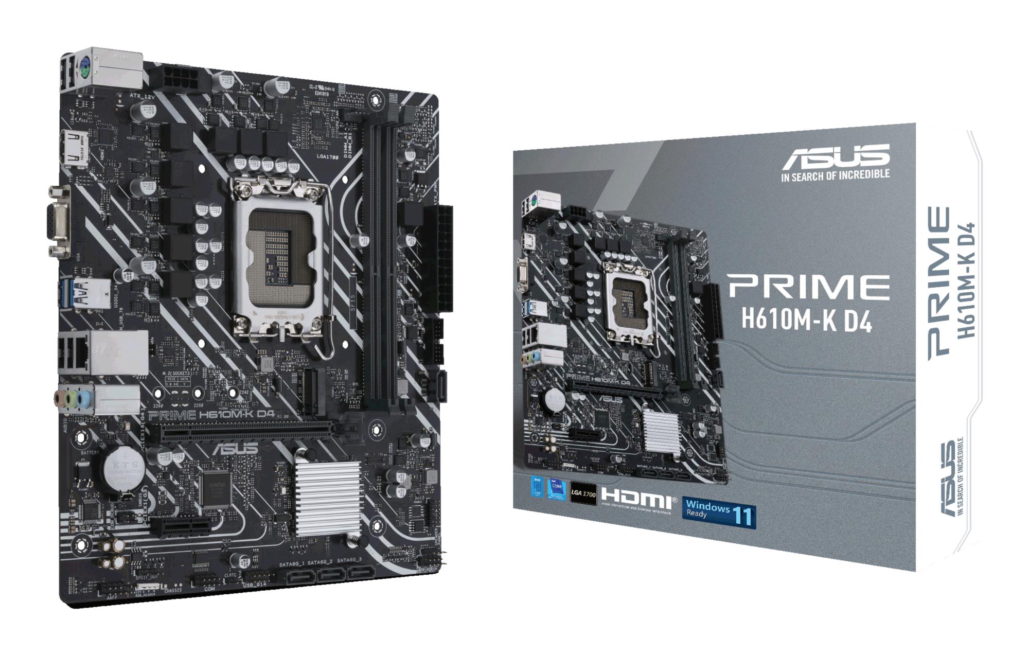 ASUS Intel H610 PRIMEH610M-KD4