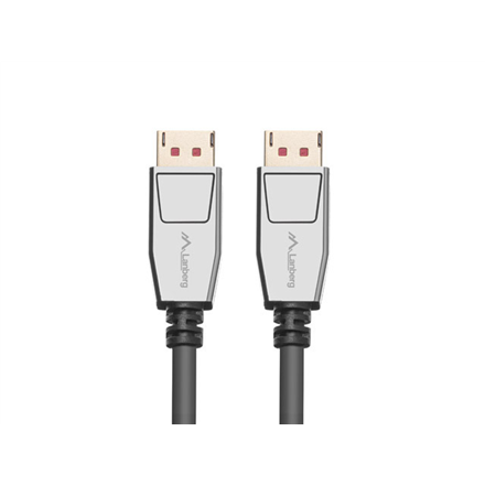 Lanberg Lanberg DisplayPort M/M Cable 20 PIN V1.4 8K 60HZ CA-DPDP-20CU-0010-BK