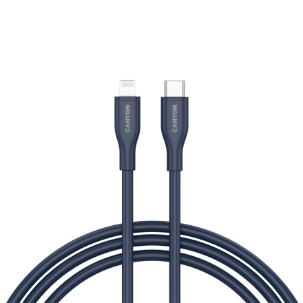 CANYON cable CLNM60 C-L 60W MFI 1m Silicon Blue