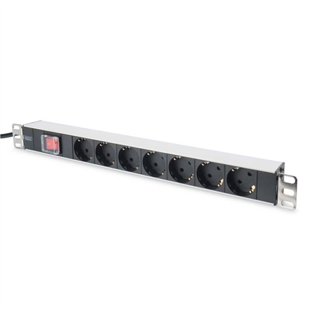 Digitus Aluminum outlet strip with switch DN-95402