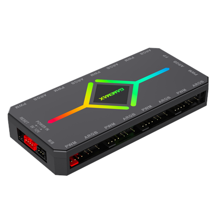 Gamemax Hub for Gaming Chassis V4.0 ARGB PWM HUB BK