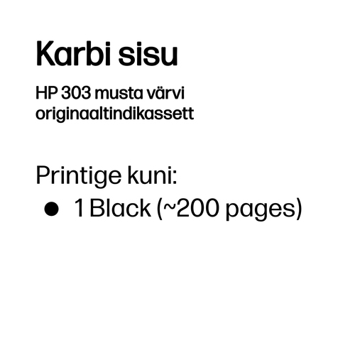 HP 303 Black Original Ink Cartridge — pilt 3