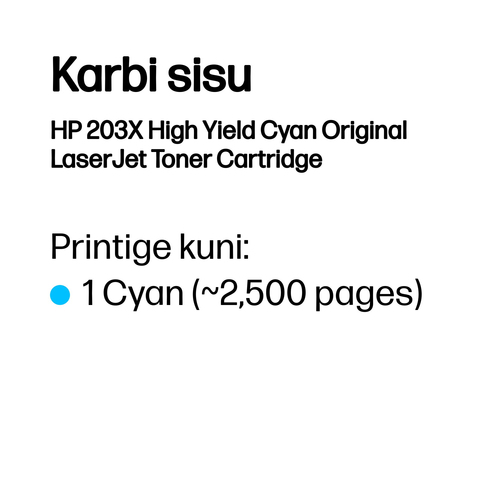 HP 203X Original Cyan LaserJet Toner — pilt 3