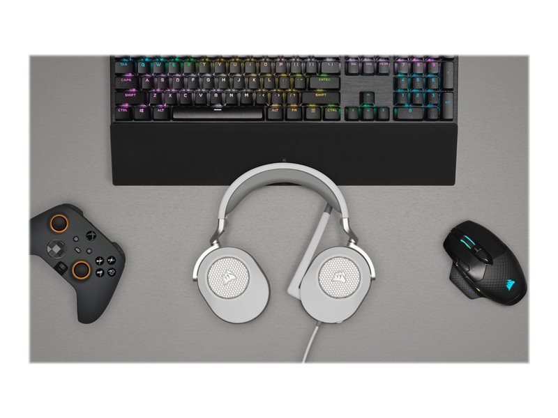 CORSAIR HS65 Surround Headset White EU — pilt 13