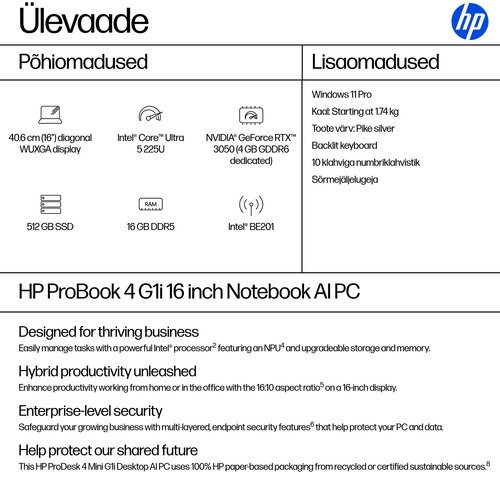 HP PB 4 G1i 16 U5 225U 16i 16/512 (ML) — pilt 4