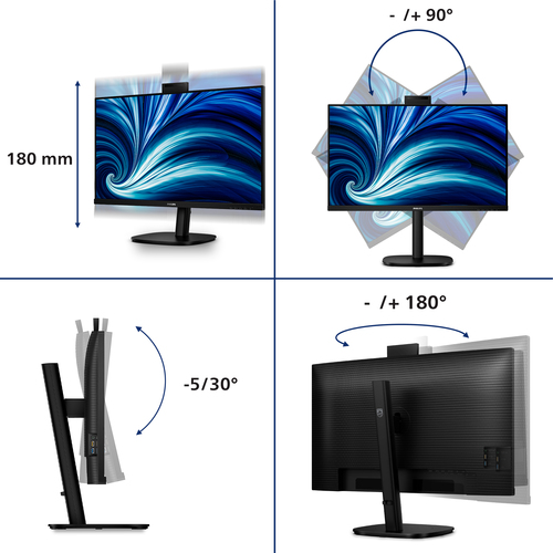 PHILIPS 32B2U3601H/00 31i QHD 16:9 IPS — pilt 4