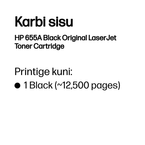 HP 655A LaserJet Toner Cartridge Black — pilt 3