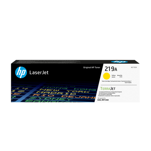 HP 219A Yellow Org LJ Toner Cartridge