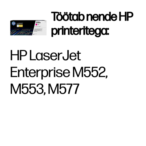 HP 508A Tonercartridge magentaw — pilt 2