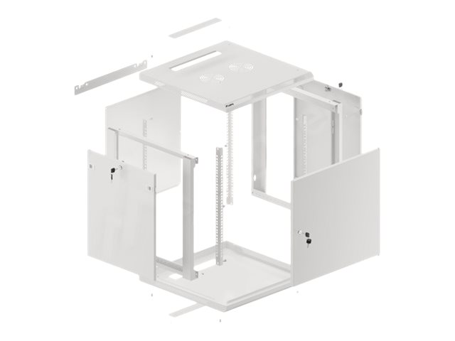 LANBERG Wall mount 19in 12U 600x600 grey — pilt 7