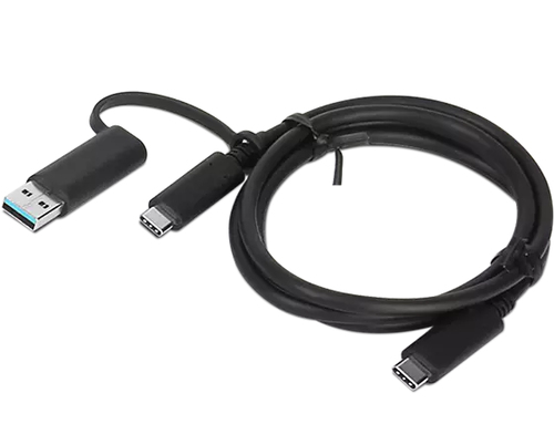 Lenovo | 1m, Hybrid USB-C with USB-A Cable