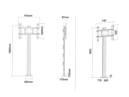 MB Display Stand 180 Single Floormount — pilt 17