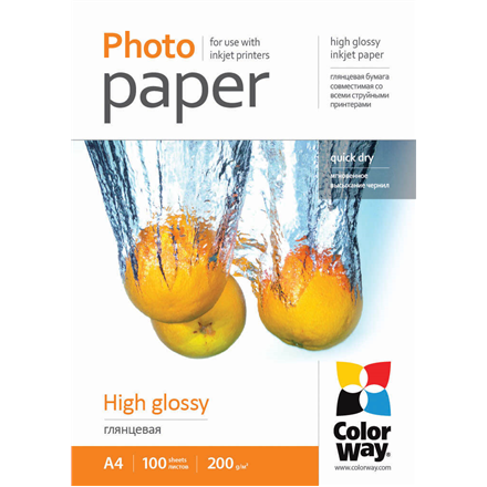 ColorWay High Glossy Photo Paper PG200100A4