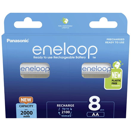 Panasonic Rechargeable Batteries BK-3MCDE/8BE